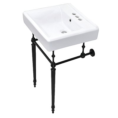 Kingston Brass CC2000 Vintage Freestanding Toilet Paper Holder - Matte Black