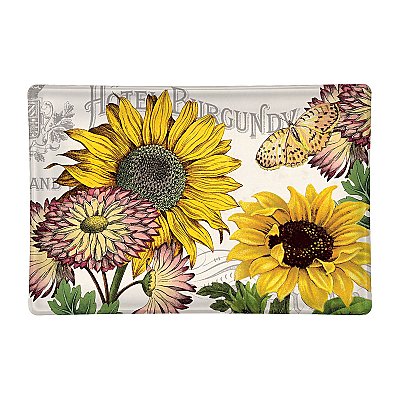 Michel Design Works Sunflower Glass Soap Dish or Jewelry Tray