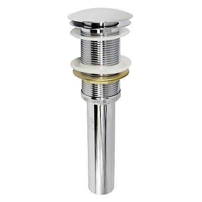 Kingston Brass EV8311 Coronet Push Pop-Up Bathroom Sink Drain without Overflow, Polished Chrome