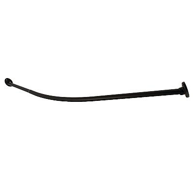 Kingston Brass CC7210 Edenscape 72" Stainless Steel Single Curved Shower Curtain Rod - Matte Black