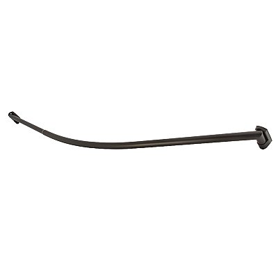 Kingston Brass CC6725 Edenscape 60"-72" Stainless Steel Adjustable Single Curved Shower Curtain Rod - Oil Rubbed Bronze