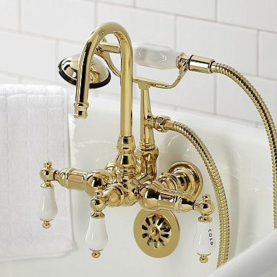 2PCS Wall Mount Clawfoot Tub Adapter – 3-3/8