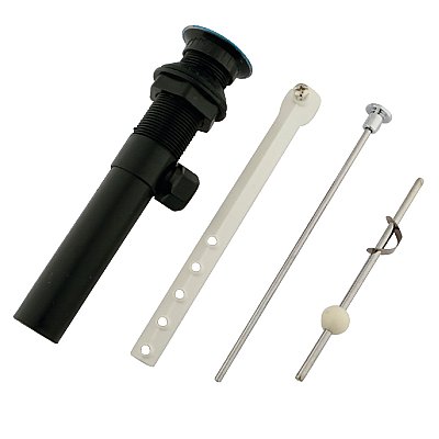 Kingston Brass KP1000 Plastic Pop-Up Bathroom Sink Drain with Overflow, Polished Chrome