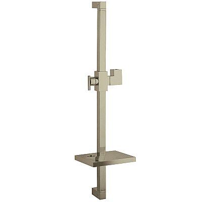 Kingston Brass KX8268 Claremont 24" Shower Slide Bar with Soap Dish, Brushed Nickel
