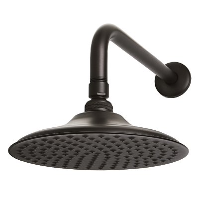 Kingston Brass K136A5CK Shower Scape 7-3/4" Brass Shower Head with 12" Shower Arm - Oil Rubbed Bronze