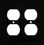 Satin Nickel Double Duplex Stamped Switchplate