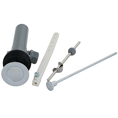 Kingston Brass KBP1001 Plastic Pop-Up Bathroom Sink Drain with Overflow, Polished Chrome