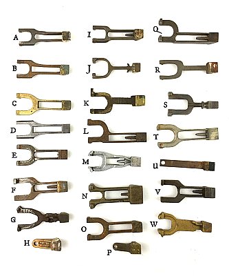 Unbranded Antique Mortise Lock Parts - Spring Loaded Latch Bolt