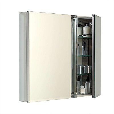 Designer Series Beveled Bi-View Frameless Mirrored Medicine Cabinet