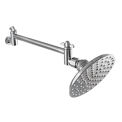 Kingston Brass K135K1 Victorian 5-1/4 in. Showerhead with 10 in. Shower Arm - Polished Chrome