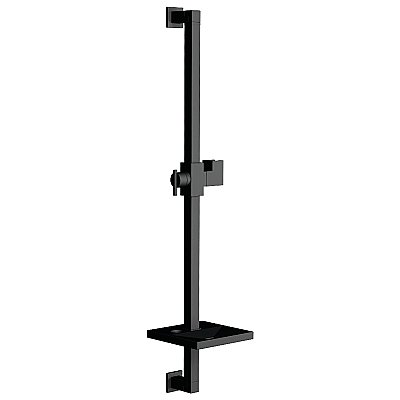 Kingston Brass KX8260 Claremont 24" Shower Slide Bar with Soap Dish, Matte Black