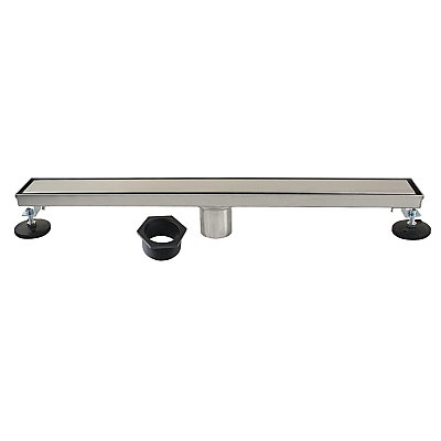Kingston Brass BSF2428 Watercourse 24" Linear Shower Drain, Brushed Nickel