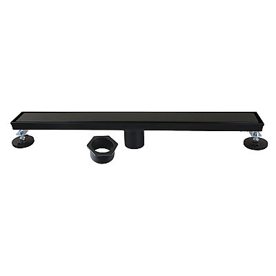 Kingston Brass BSF2420 Watercourse 24" Linear Shower Drain, Matte Black
