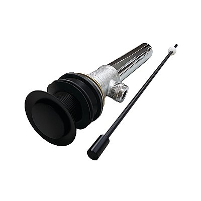Fauceture KS8100MB Pop-Up Bathroom Sink Drain without Overflow, Matte Black