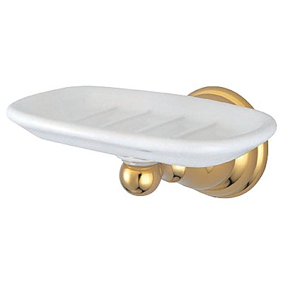 Kingston Brass BA5565PB Royale Wall-Mount Soap Dish, Polished Brass