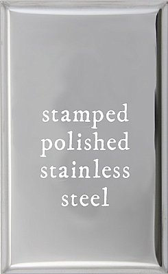 Polished Stainless Steel Stamped Toggle / GFCI Switchplate / Cover Plate