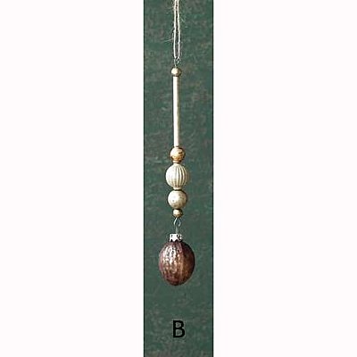 Glass Pinecone/Acorn Ornament