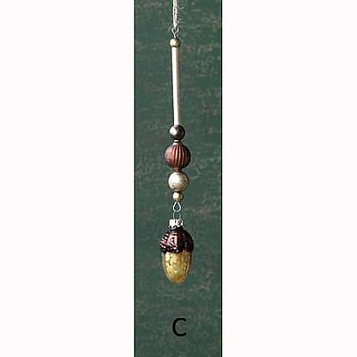 Glass Pinecone/Acorn Ornament