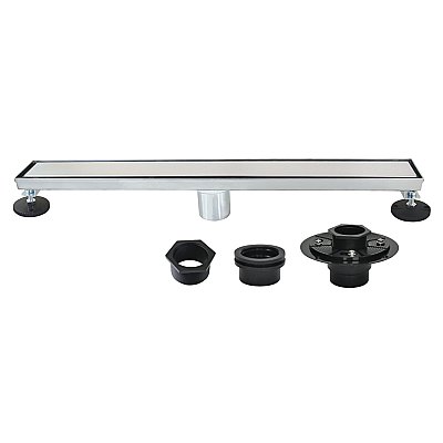 Kingston Brass BSFK2421 Watercourse 24" Linear Shower Drain with Flange, Polished Chrome