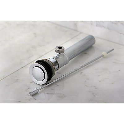 Fauceture KS8101 Pop-Up Bathroom Sink Drain without Overflow, Polished Chrome