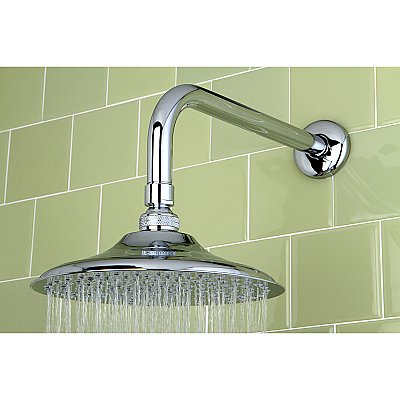Kingston Brass K135A1CK Victorian 5-1/4" Shower Head with Shower Arm - Polished Chrome