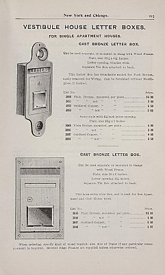 Antique Cast Bronze Mail or Letter Slot with Mouthpiece or Speaking Tube by Manhattan Electrical Supply Co. - Circa 1905