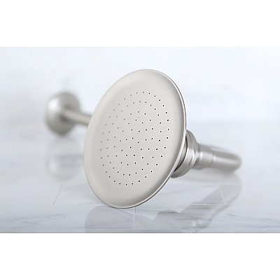 Kingston Brass P10SNCK Victorian Brass Showerhead with 12" Shower Arm Combo - Brushed Nickel