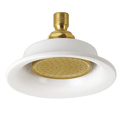 Kingston Brass P60SB Victorian Ceramic Shower Head - Brushed Brass