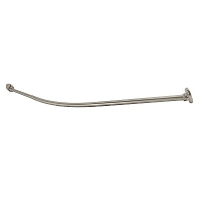Kingston Brass CC7218 Edenscape 72" Stainless Steel Single Curved Shower Curtain Rod - Brushed Nickel