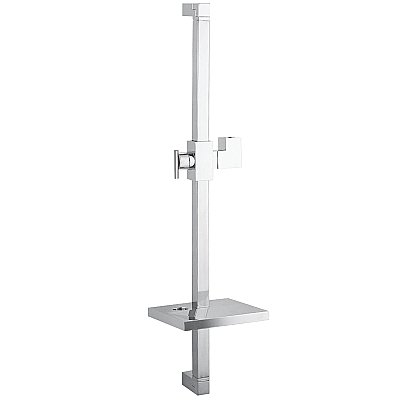 Kingston Brass KX8261 Claremont 24" Shower Slide Bar with Soap Dish, Polished Chrome