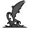 30" Traditional Trout Weathervane - Black - Rooftop or Garden Mount