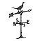 30" Traditional Pheasant Weathervane - Black - Rooftop or Garden Mount
