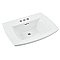 American Standard Edgemere Fire Clay Sink Basin Top - 4" Centerset