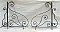 Antique Belgian Iron Brackets