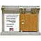 Complete Wall Mounted Track and Hardware Set for Sliding Doors