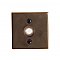 Lighted Contemporary Brass Electric Doorbell, Square Style, Multiple Finishes