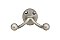 Solid Brass Double Hook - Multiple Finishes Available