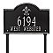 Bayou Vista Address Plaque  - Standard Size - Lawn Mount - Two Line