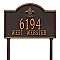 Bayou Vista Address Plaque  - Standard Size - Lawn Mount - Two Line