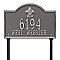 Bayou Vista Address Plaque  - Standard Size - Lawn Mount - Two Line
