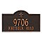 Bayou Vista Address Plaque  - Estate Size - Wall Mount - Two Line