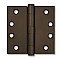 Rustic Bronze Gate or Door Hinge, 4" x 4"