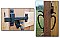 Rustic Bronze Thumblatch Double Set
