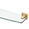 Elevate Glass Shelf - Brushed Brass