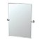 Zone Tilting Wall Mirror - Beveled - Satin Nickel