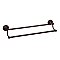 Tiara Solid Brass Double Towel Bar 24"-Bronze