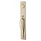 Rectangular Full Length Sandcast Bronze Grip By Grip Entry Door Handleset