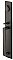 Rustic Modern Rectangular Full Length Sandcast Bronze Grip By Grip Entry Door Handleset