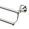 Laurel Ave Solid Brass 24" Double Towel Bar - Polished Nickel