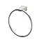 Bleu Solid Brass Towel Ring - Satin Nickel